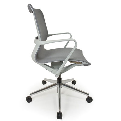 C4 Mesh White Office Seating, Icon Chair side, North York, Toronto GTA