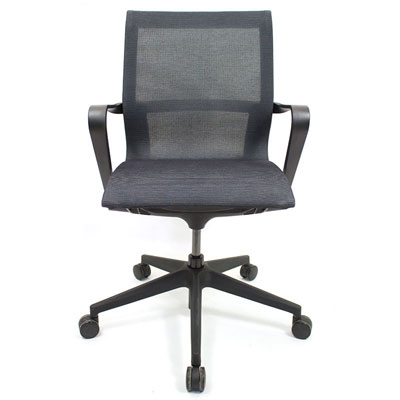 C4 Mesh Black Office Seating, Icon Chair front, North York, Toronto GTA