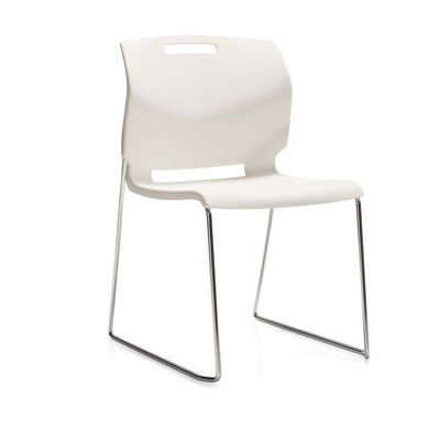 Popcorn Side Chair, Polymer Seat & Back 6711, Global Stacking Chair