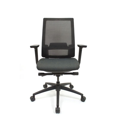 Q2 Mesh Black Office Seating, Icon Chair front, North York, Toronto GTA