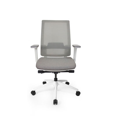 Q2 Mesh White Office Seating, Icon Chair front, North York, Toronto GTA