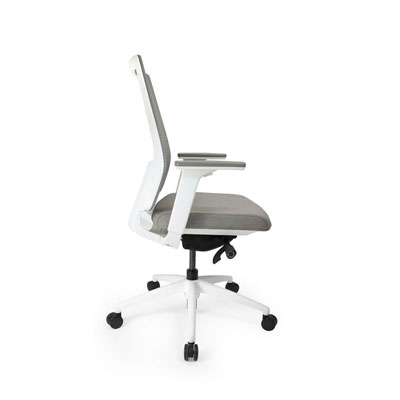 Q2 Mesh White Office Seating, Icon Chair side, North York, Toronto GTA