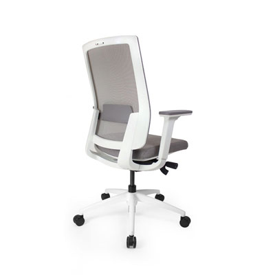 Q2 Mesh White Office Seating, Icon Chair side back, North York, Toronto GTA