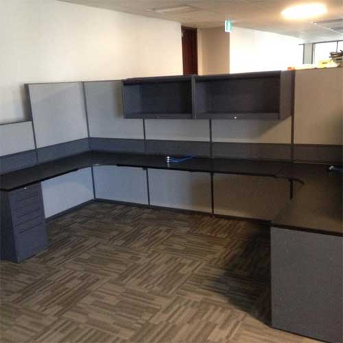 Used Dual L Shaped Workstation, Office Furniture, Toronto GTA