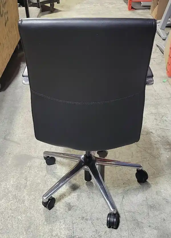 Used Keilhauer Leather Boardroom Chair, back view