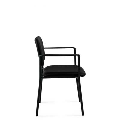 Minto MVL2747 Low Back Stacking Armchair, side view