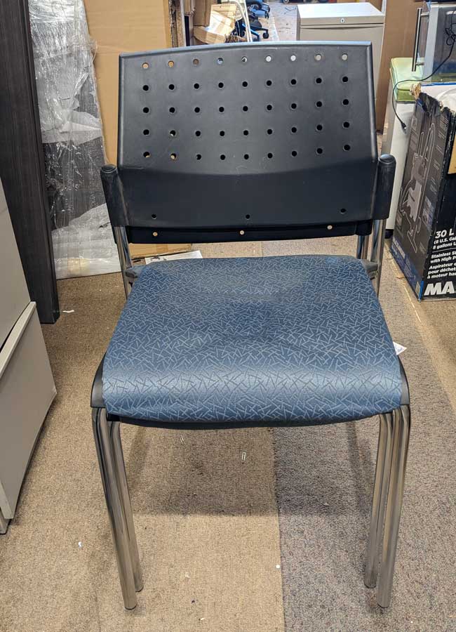 Used Sonic Armless Stacking Chair