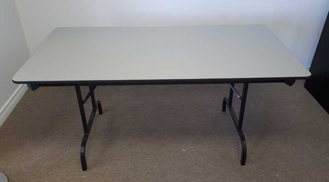 Used Laminate Rectangular Folding Table Gray, North York Toronto