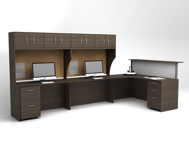 IOF Reception with Working Stations, Barrys Office Furniture Toronto