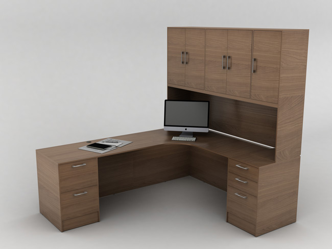 IOF L-Shape with Storage, Office Furniture Toronto GTA