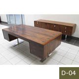 Leif Jacobsen, Rosewood, Desk and Credenza 