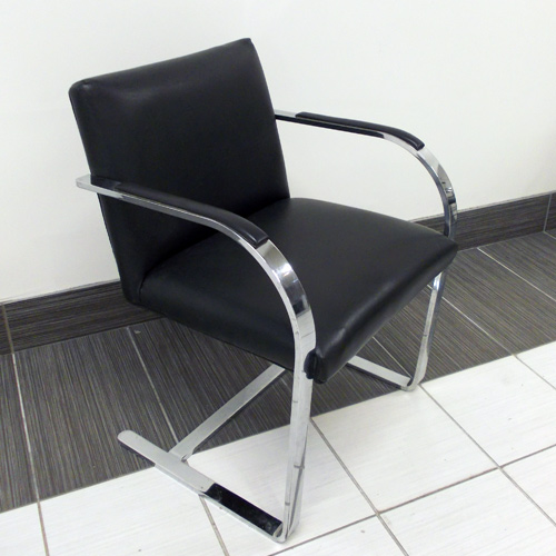 Stock Steel BRNO - Black Leather, Office Rental Chair, North York, Toronto