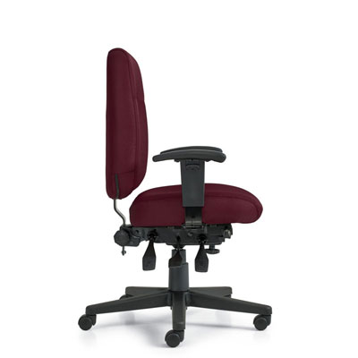 Full-Time MVL2900. Medium Back Multi-Tilter Ergonomic Chair, side