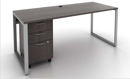 O Leg Desk & Mobile, Barrys Office Furniture, North York, Toronto GTA