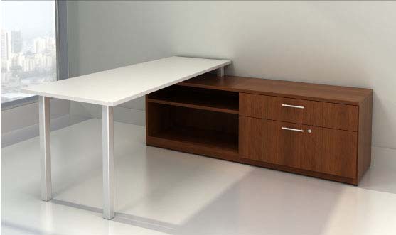 IOF Wedge L Shape Desk, Barrys Office Furniture, North York, Toronto GTA