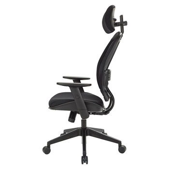 Professional AirGrid® Back and Mesh Seat Chair with Adjustable Headrest, side view