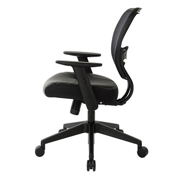Professional Dark AirGrid® Managers Chair, side view