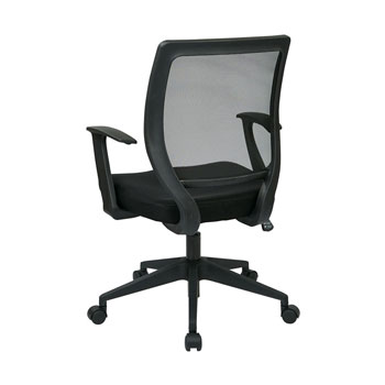 Screen Back Task Chair with "T" Arms, side back view