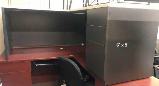 Used L-Desk, Barrys Office Furniture North York