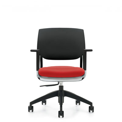 Novello Task, Upholstered Seat & Polypropylene Back (6400)