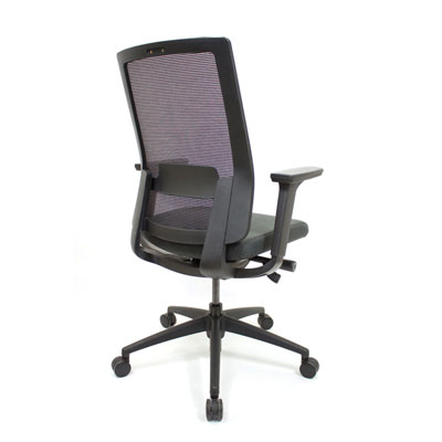 Q2 Mesh Black Office Seating, Icon Chair side back North York, Toronto GTA