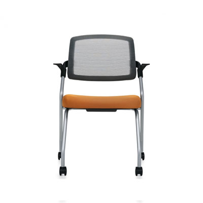 Spritz Flip Seat Nesting Armchair, Casters (6765C), Global Gest Chair.