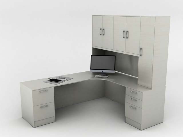 L Shape Desk with Storage, Office Furniture, Toronto GTA