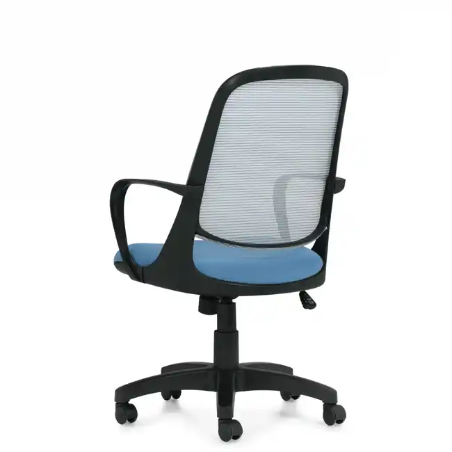 OTG13020 Amira Medium Mesh Back Tilter – Blue/Grey, back view