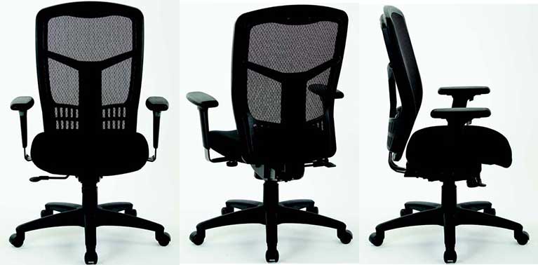 Breathable ProGrid® back with built-in lumbar support, North York, Toronto