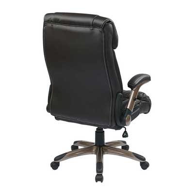 Executive Bonded Leather Chair - ECH38615A-EC1, back view