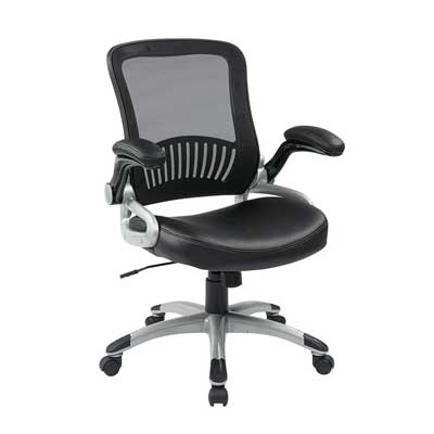 Screen Back and Bonded Leather Seat Managers Chair - EM35206-EC3