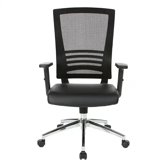 WorkSmart Black Breathable Mesh Back Chair, Toronto
