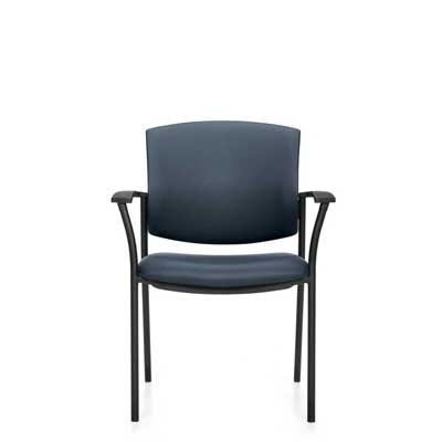 Ibex MVL2819 Upholstered Seat & Back Guest Chair, front view