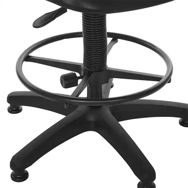 Drafting Chair with Adjustable Black Footrest - KH540, detail