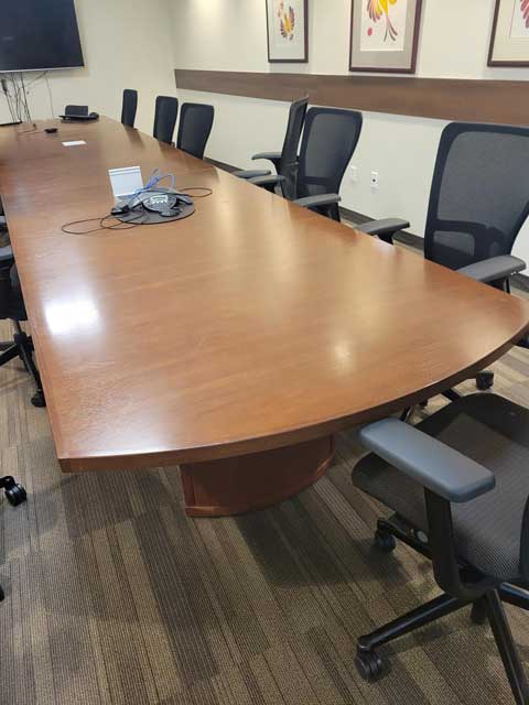 Krug 20' x 4' Boardroom Table for movie rental
