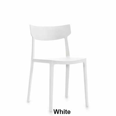 Kylie Multi-Purpose Stacking Chair - White Colour