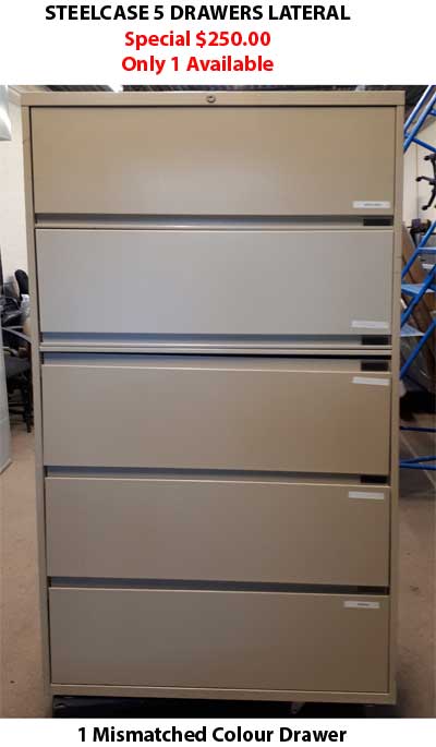 5 Drawer Lateral Steelcase Used Filing Cabinets Toronto