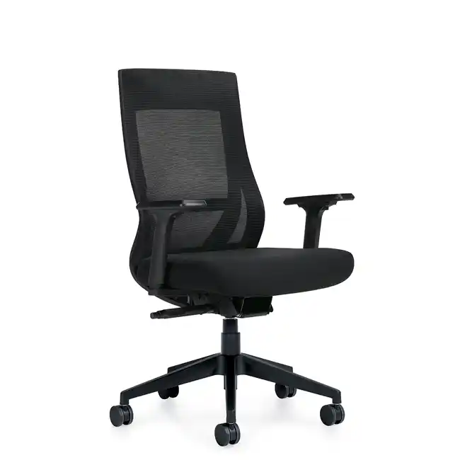 Zim Black High Back Weight Sensing Synchro-Tilter - OTG11351AB