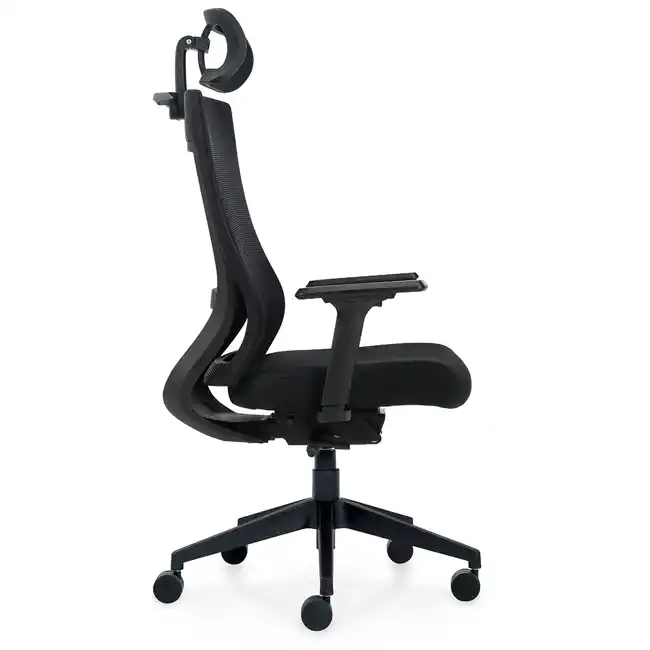Zim Black High Back Weight Sensing Synchro-Tilter - OTG11351AB, with head rest, optional