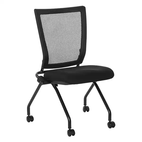 Soft PU Padded Back Armless Folding Chair (2-Pack) - 69350-30