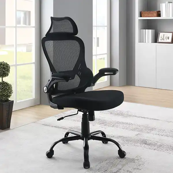 Mesh Back Manager’s Chair with Headrest - EM60946HR-3, office