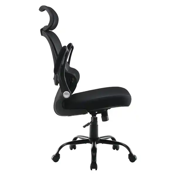 Mesh Back Manager’s Chair with Headrest - EM60946HR-3, arms up