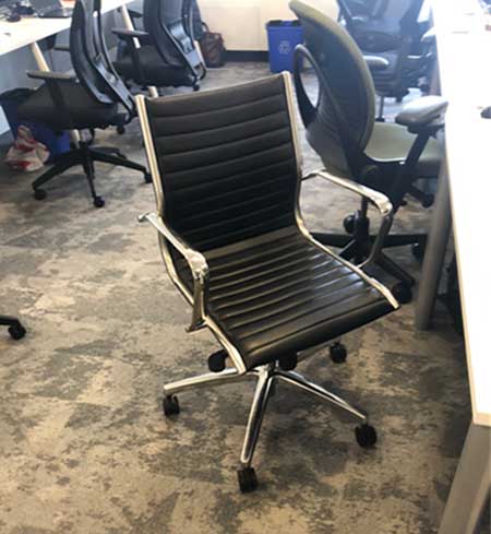 Used Chrome Frame Office Chair, North York Toronto GTA