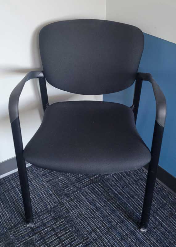 Haworth Improv Client Chairs, Black Fabric