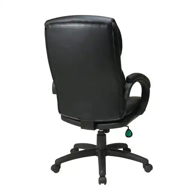 High Back Black Bonded Leather Executive Chair - EC9230-EC3, back view