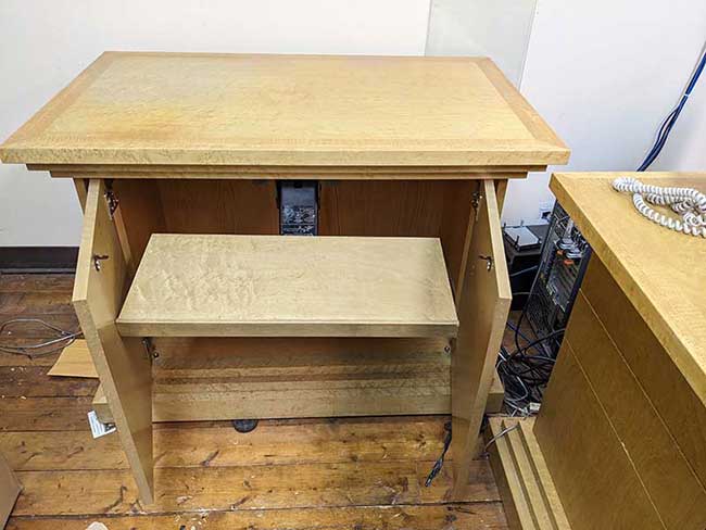 Leif Jacobsen Birdseye Maple Computer Open Table