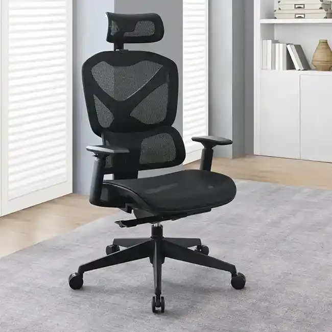 Proline II Mesh Manager’s Chair w Lumbar and Headrest - 71142MHR-3, office