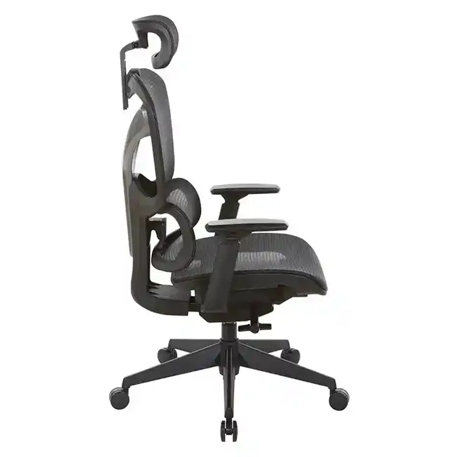 Proline II Mesh Manager’s Chair w Lumbar and Headrest - 71142MHR-3, side view