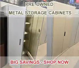 High-quality pre-owned metal storage cabinets for sale in Toronto and the GTA. Professional grade office storage solutions at Barry's Office Furniture