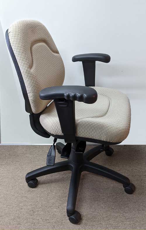 Used Upholstered Office Chair Beige